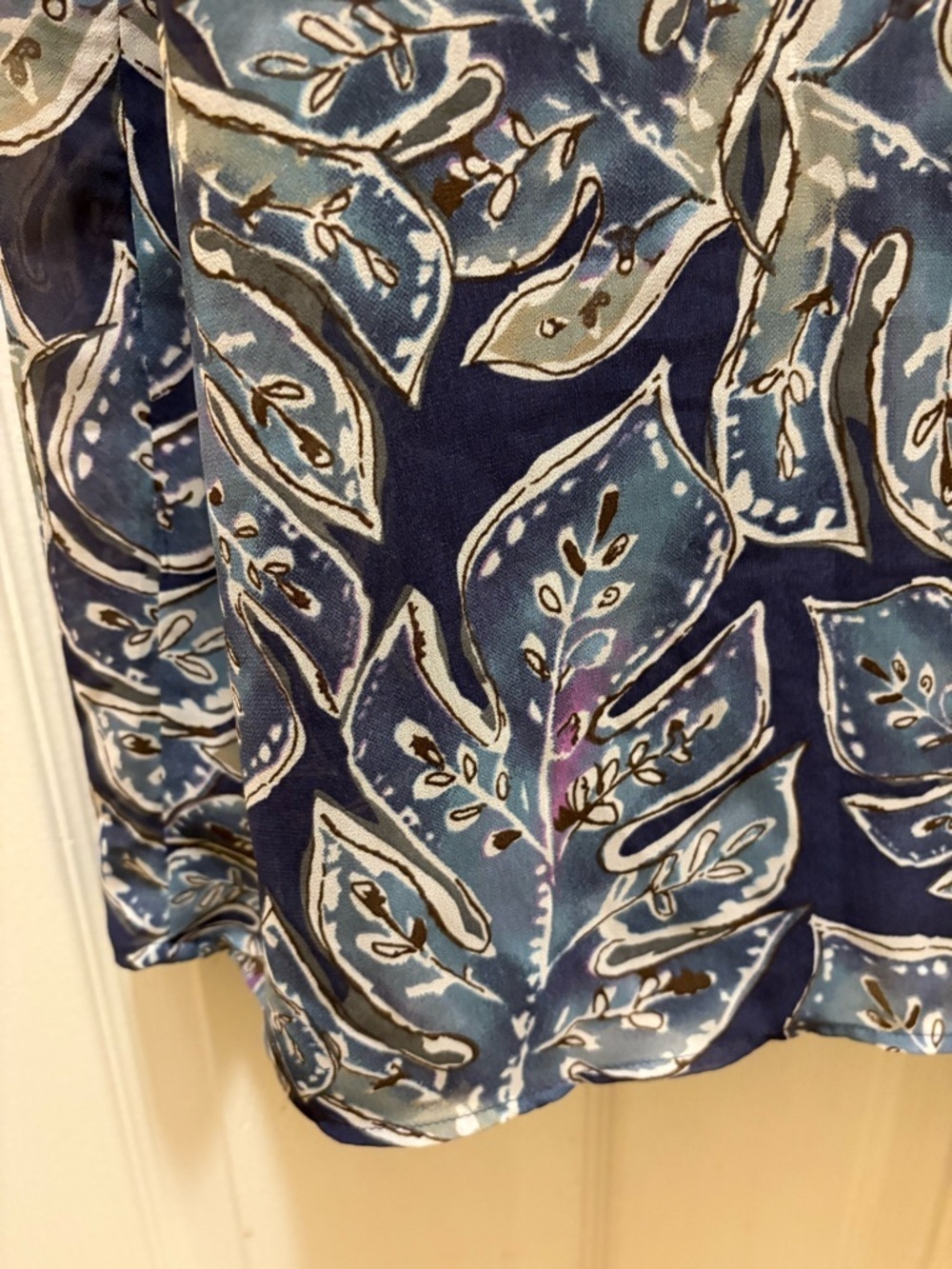 Coldwater Creek NWT Women’s Dress Size M Blue Floral Flowy Lightweight MSRP $128 - Picture 13 of 15